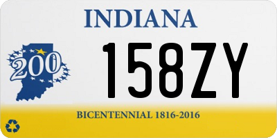 IN license plate 158ZY