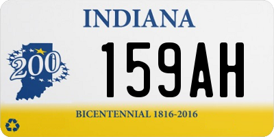 IN license plate 159AH