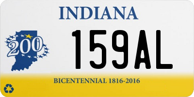 IN license plate 159AL