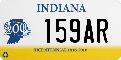 IN license plate 159AR