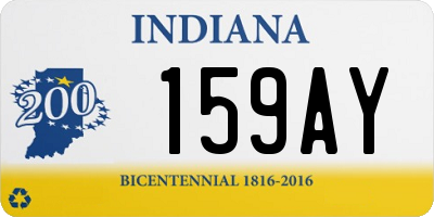 IN license plate 159AY