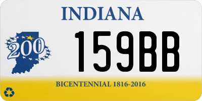 IN license plate 159BB