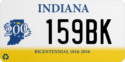 IN license plate 159BK