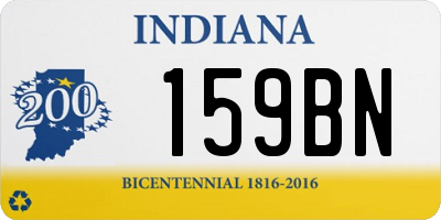 IN license plate 159BN
