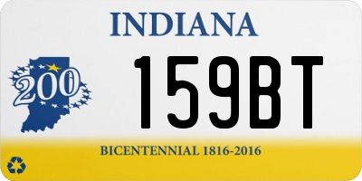 IN license plate 159BT