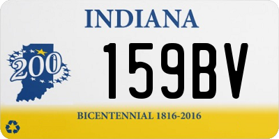 IN license plate 159BV