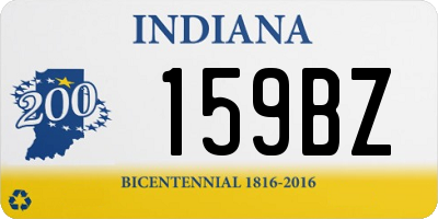 IN license plate 159BZ