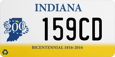 IN license plate 159CD