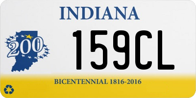 IN license plate 159CL