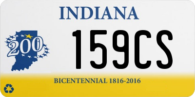 IN license plate 159CS