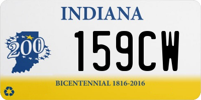 IN license plate 159CW