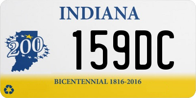 IN license plate 159DC