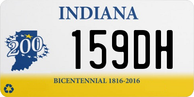 IN license plate 159DH