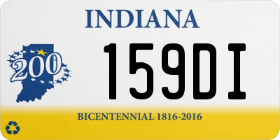 IN license plate 159DI