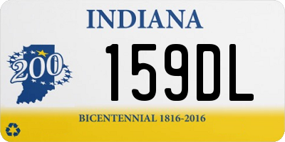 IN license plate 159DL