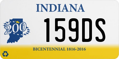 IN license plate 159DS