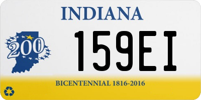 IN license plate 159EI