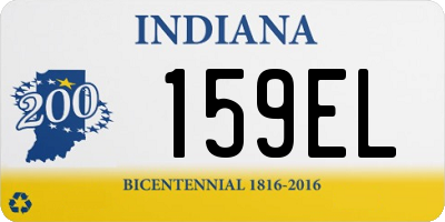 IN license plate 159EL