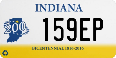 IN license plate 159EP