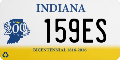 IN license plate 159ES