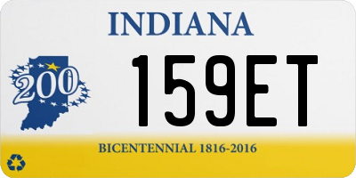 IN license plate 159ET