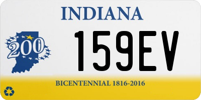 IN license plate 159EV