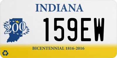 IN license plate 159EW