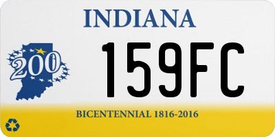 IN license plate 159FC