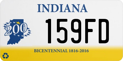 IN license plate 159FD