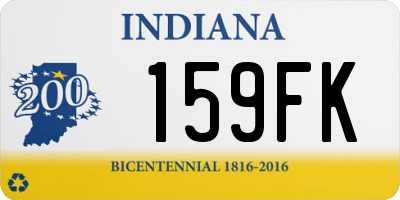 IN license plate 159FK