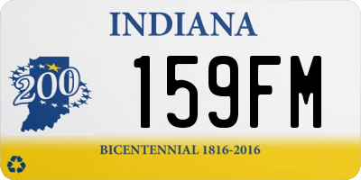 IN license plate 159FM