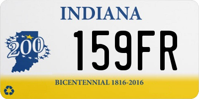 IN license plate 159FR