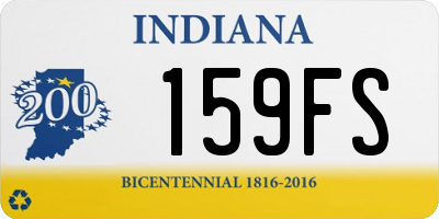 IN license plate 159FS