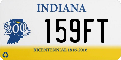 IN license plate 159FT