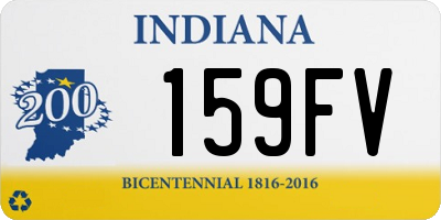 IN license plate 159FV