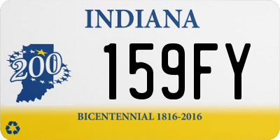 IN license plate 159FY