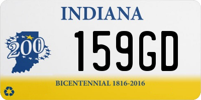 IN license plate 159GD