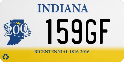 IN license plate 159GF