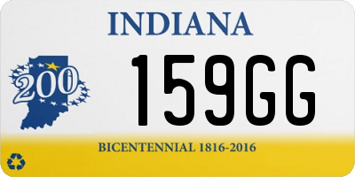 IN license plate 159GG