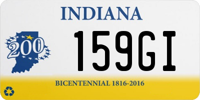 IN license plate 159GI