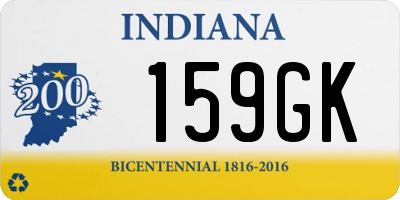 IN license plate 159GK