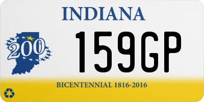 IN license plate 159GP