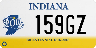 IN license plate 159GZ