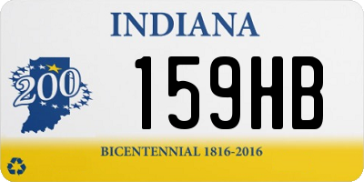 IN license plate 159HB