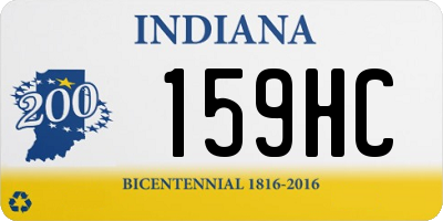 IN license plate 159HC