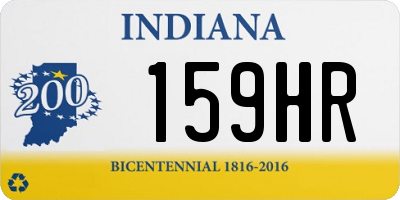 IN license plate 159HR