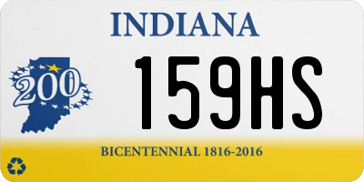 IN license plate 159HS