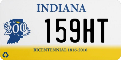 IN license plate 159HT