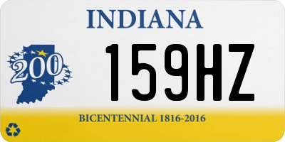 IN license plate 159HZ