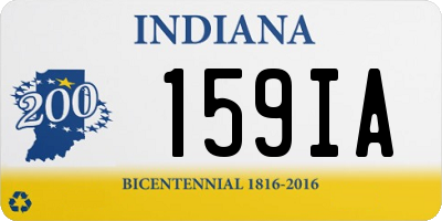 IN license plate 159IA